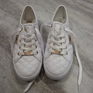 G by Guess Quilted White Sneakers